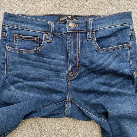 J. Crew Mid Rise Skinny Jeans in Rockaway Wash Size W27 L28 - Picture 8 of 12